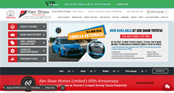 Desktop Screenshot of kenshawtoyota.ca